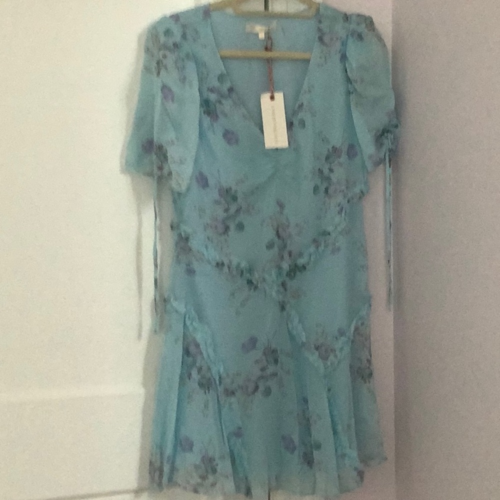LoveShackFancy Blue Floral Dress - Picture 5 of 6
